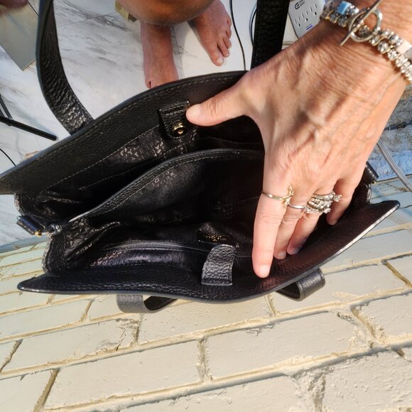 Like New Kate Spade Black Leather Francisa Bridge Place Shoulder Bag Purse - Picture 11 of 13